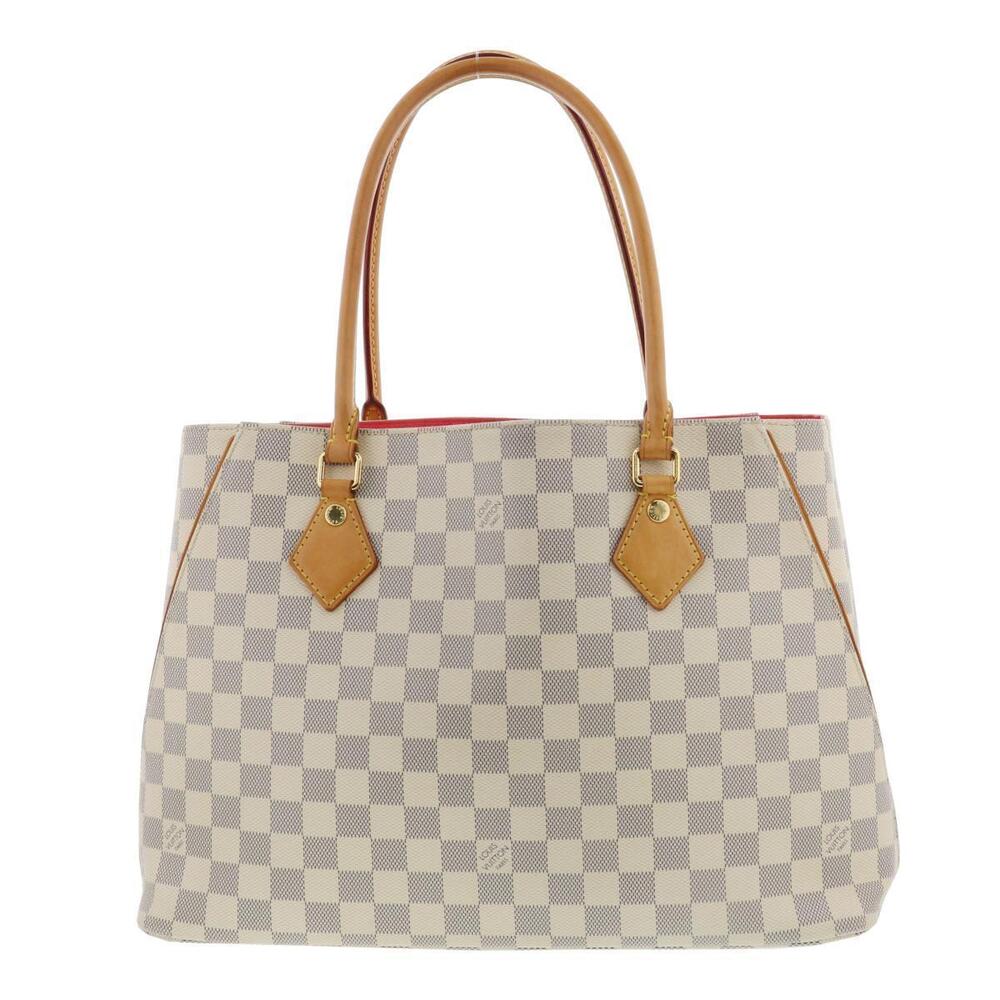 LOUIS VUITTON Calvi Bag Tote Damier Azur White
